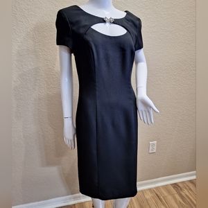 Vintage 90's Donna Ricco NY  Black Dress
